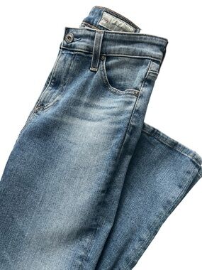 AG Jeans Anthropologie Stevie Straight High Rise Slim Denim Womens Size 25R